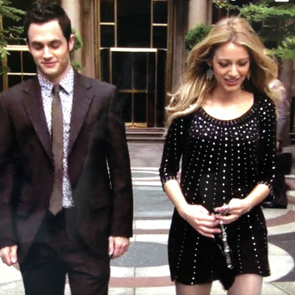 Catherine Malandrino studded dress aso Gossip Girl